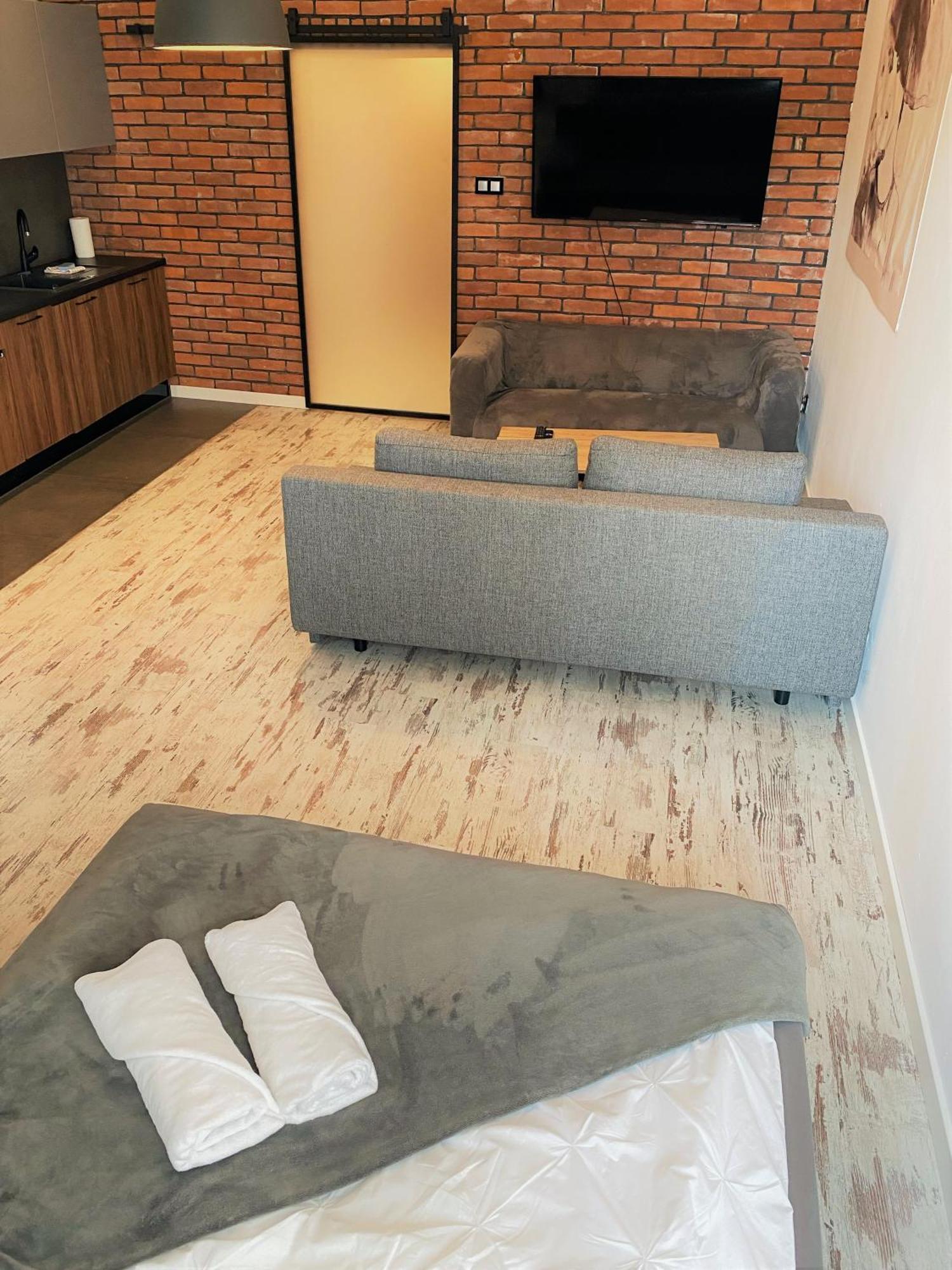 Manufaktura Bakery, Penthouse 200M, Prywatna Kamienica, Parking Strzezony Leilighet Łódź Rom bilde